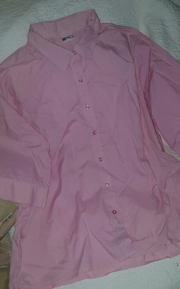 American Sweetheart Pink Button Blouse - Picture 4 of 5